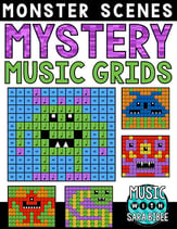 Monster Mystery Music Grids - Bundle Digital Resources